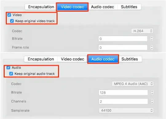 video audio settings in vlc mac