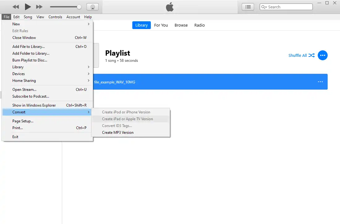 wav to mp3 itunes 3