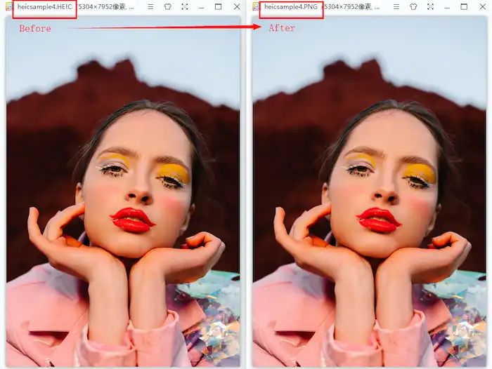 workintool image converter convert heic to png before and after