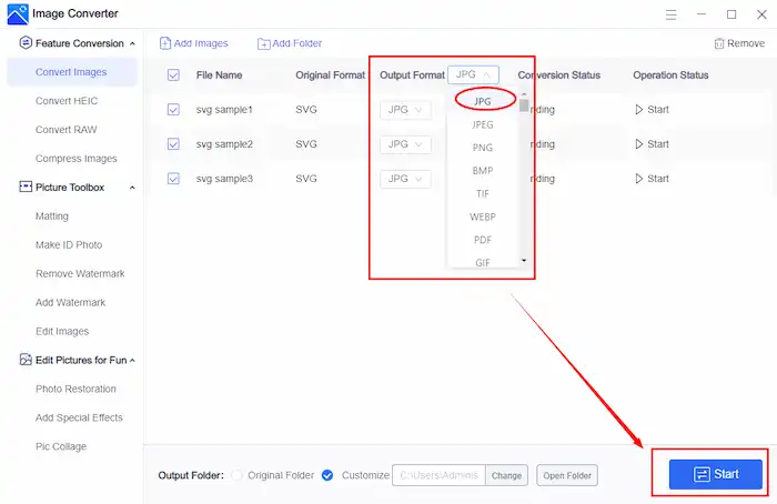 workintool image converter convert svg to jpg start