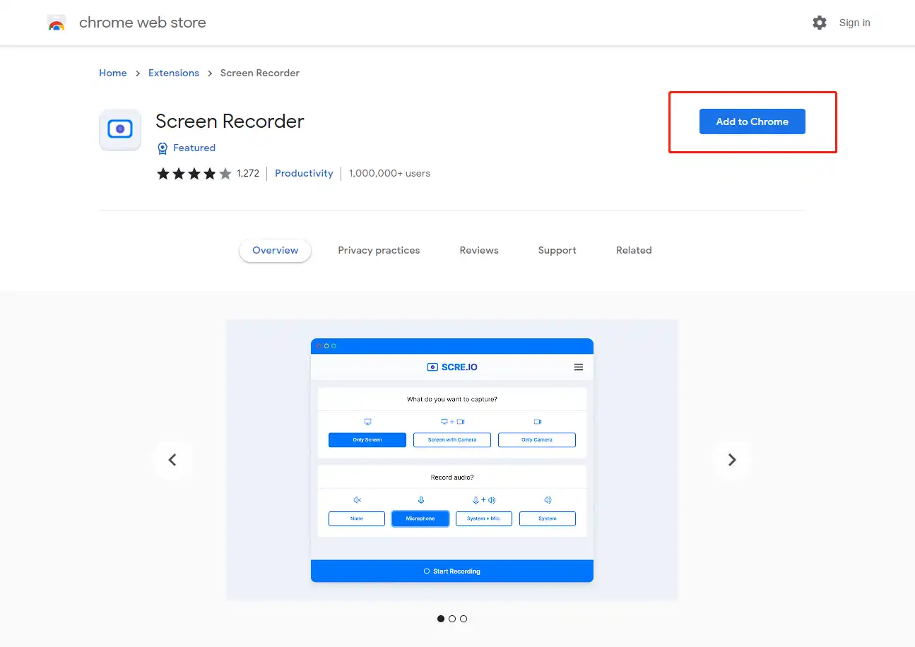 add screen recorder to chrome