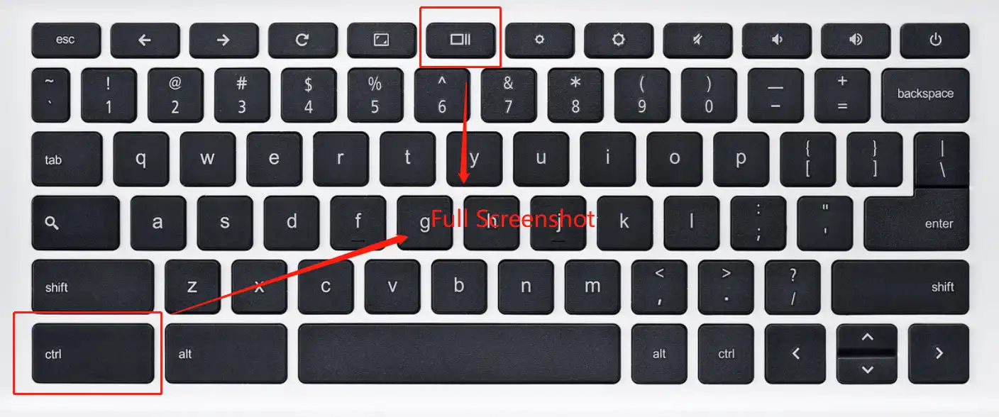 chromebook full screenshot shortcut