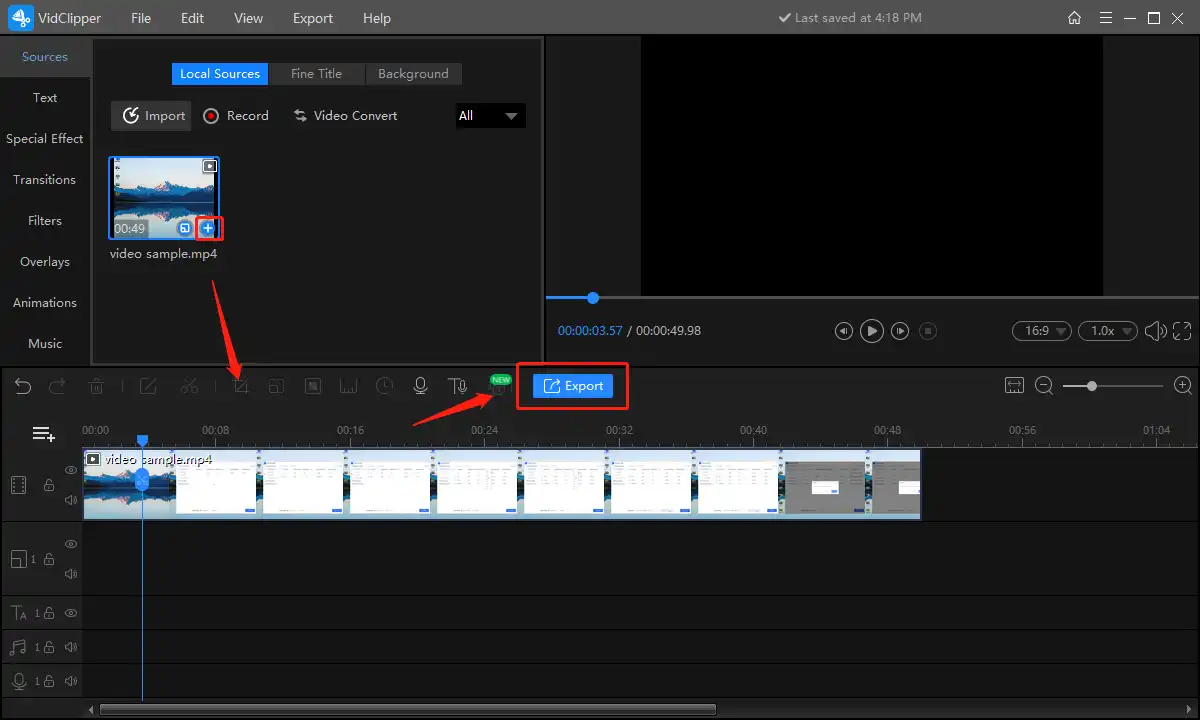 export video to audio