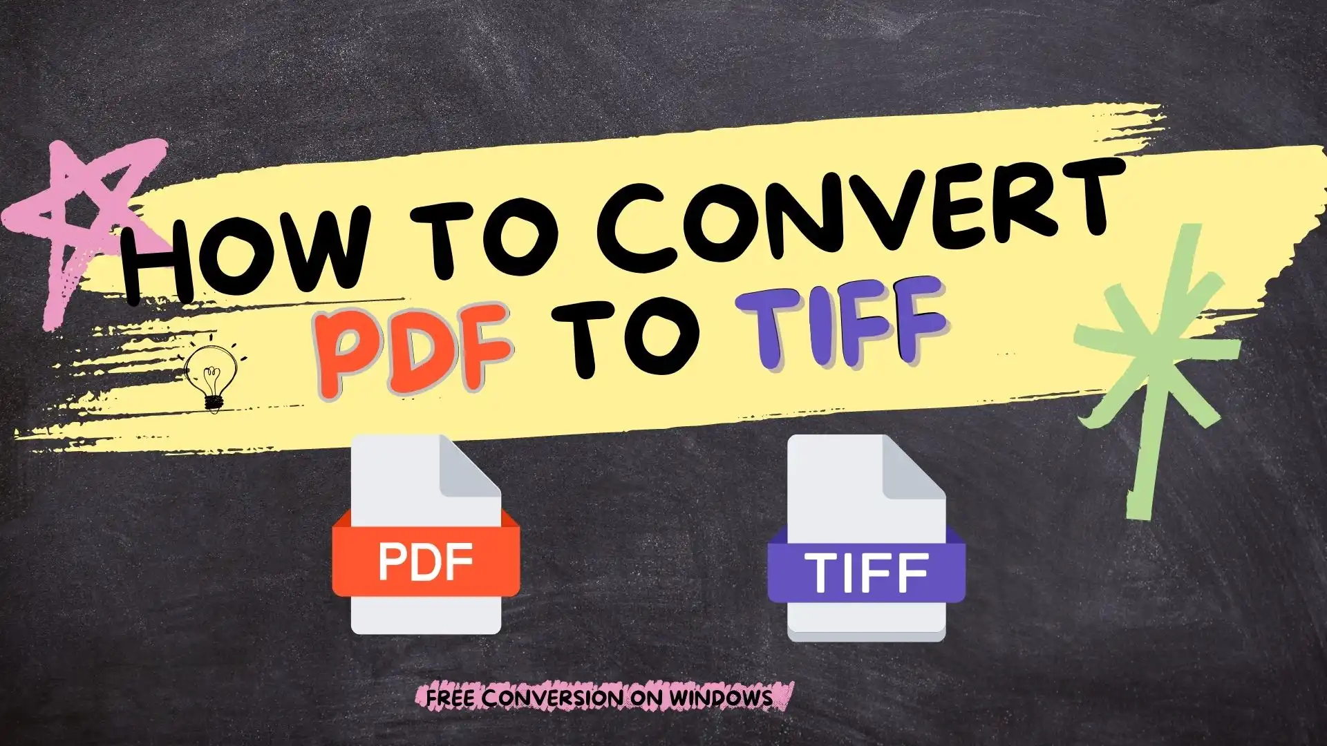 how to convert pdf to tiff
