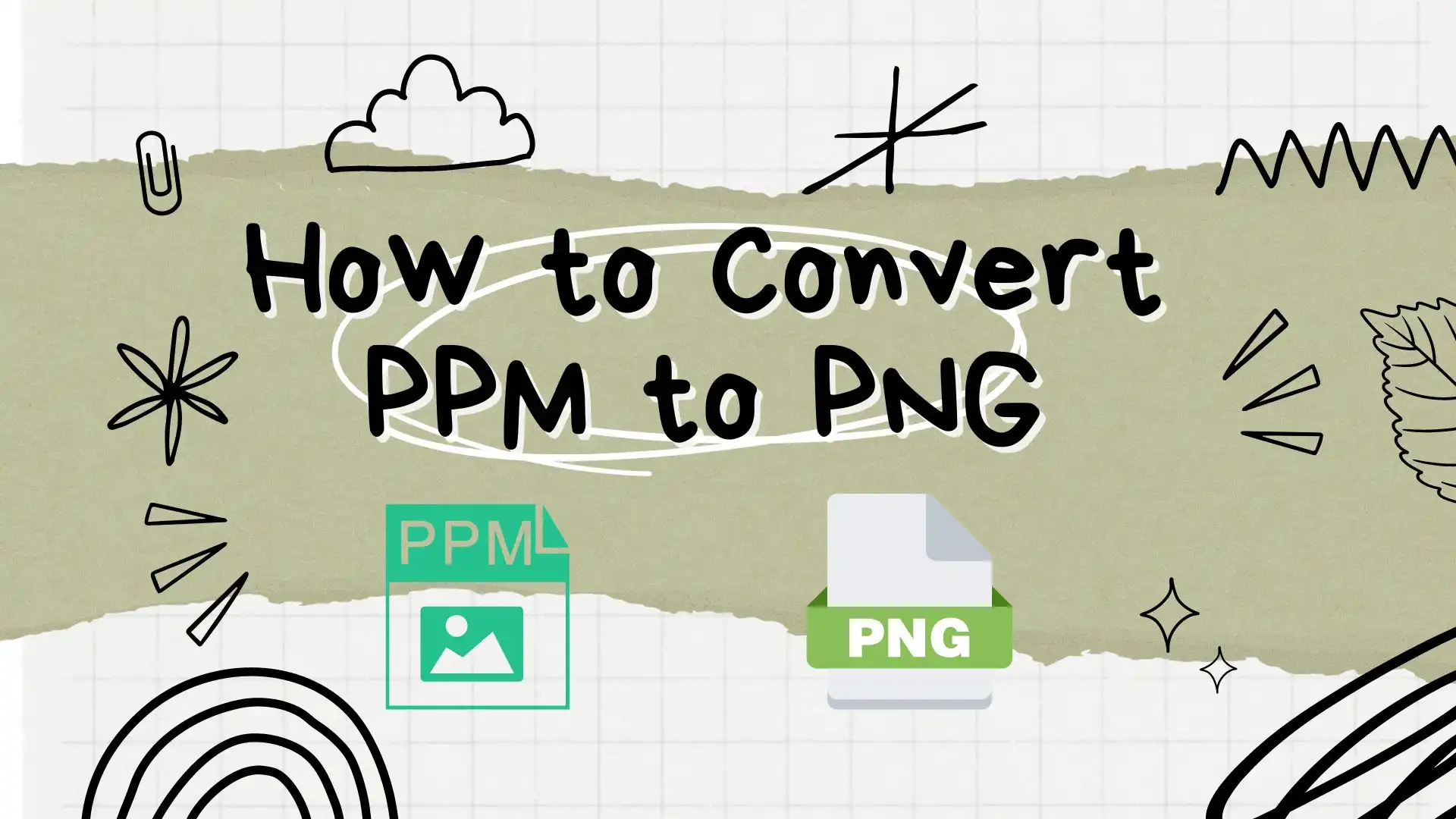 how to convert ppm to png