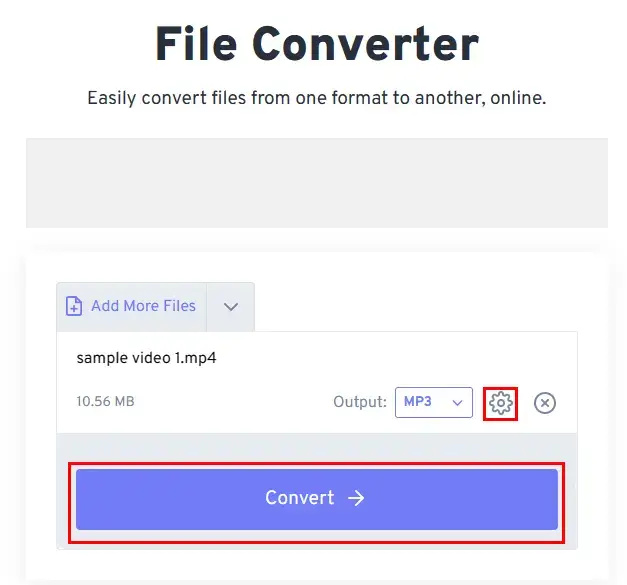 how to extract audio from video in freeconvert 2