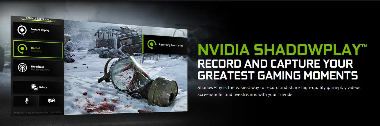 how to record gameplay on pc nvidia