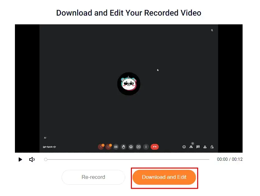 how to record google meet in flexclip online screen recorder 2