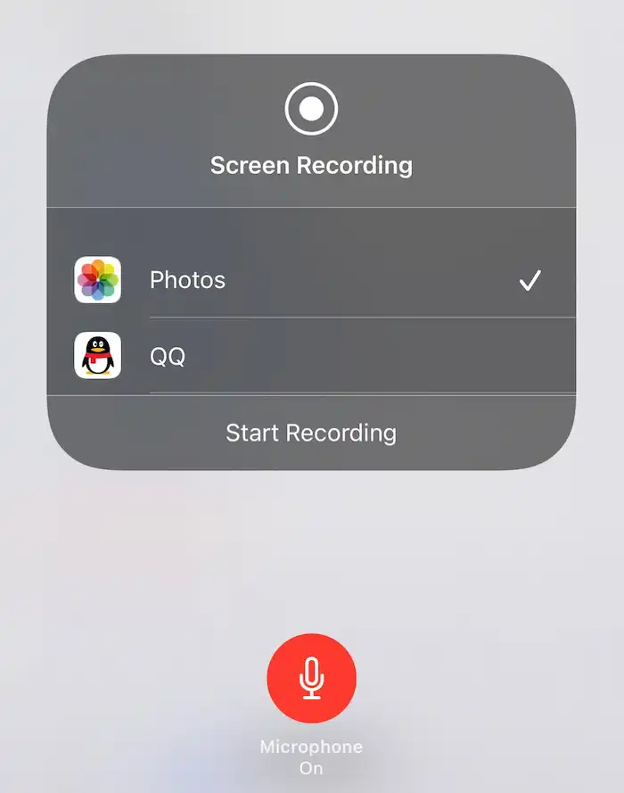 iphone screen recording turn on microphone