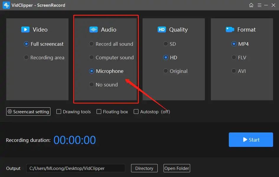 vidclipper microphone