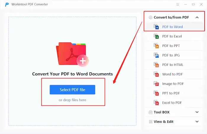workintool pdf converter offline pdf to word conversion