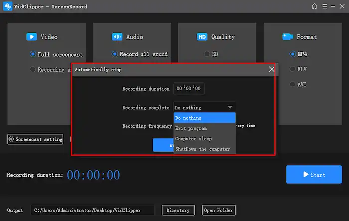 workintool vidclipper record youtube videos autostop