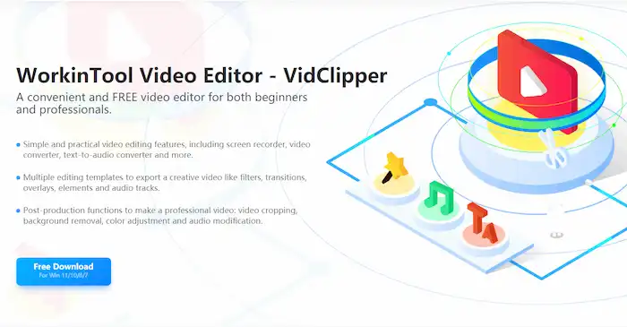 workintool video editor vidclipper
