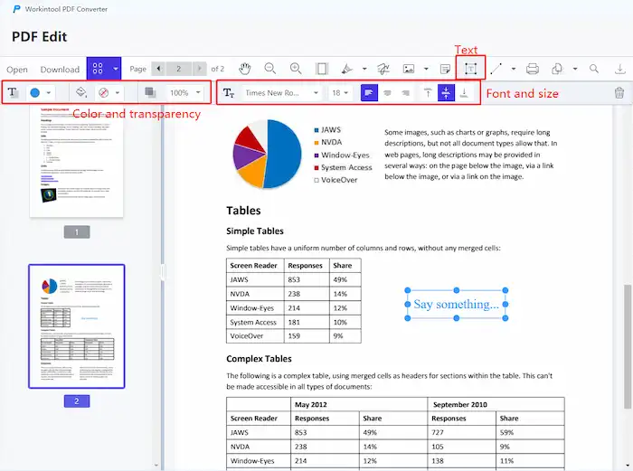 add text to pdf