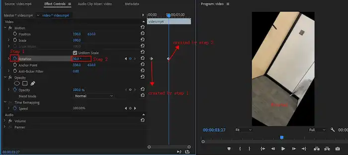 create keyframes in premiere pro