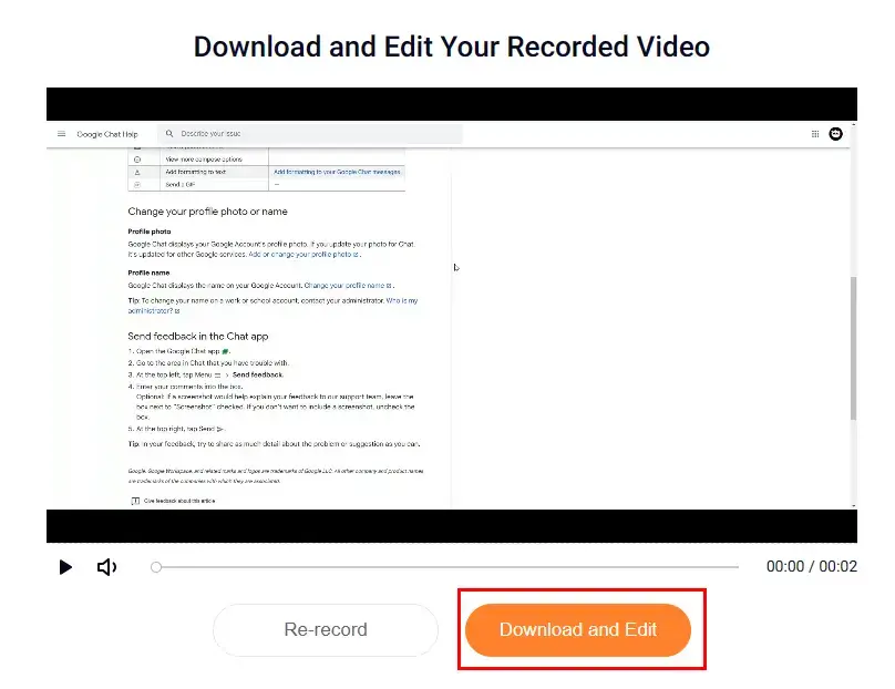 how to record google hangout via flexclip 2