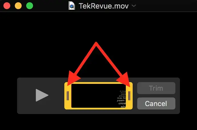how to trim a snapchat video in quicktime