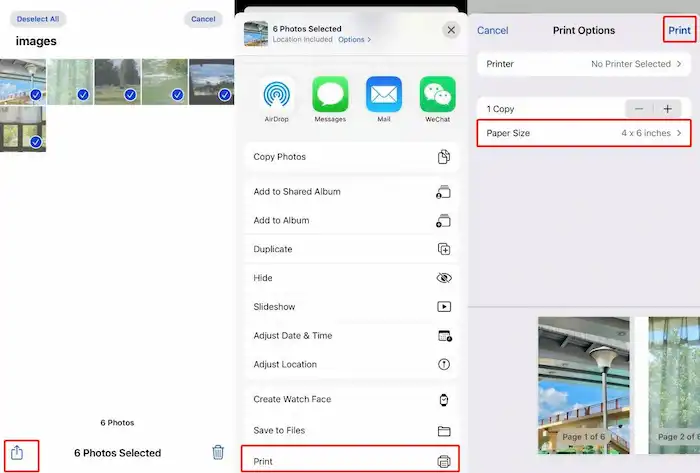 print picture to pdf on iphone
