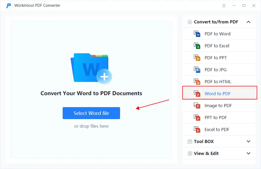 workintool word to pdf