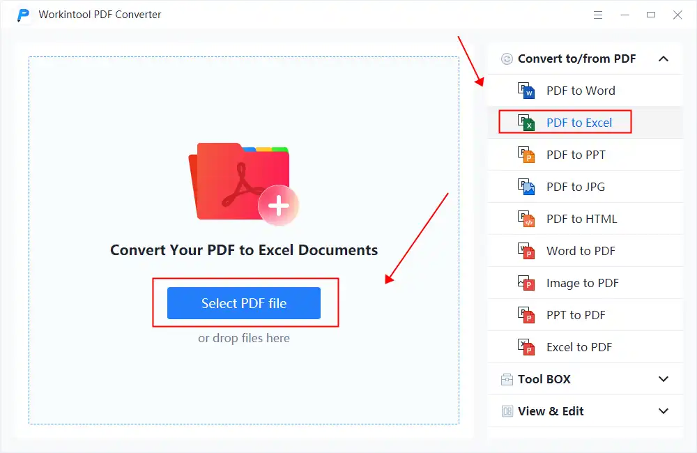 convert pdf table to excel