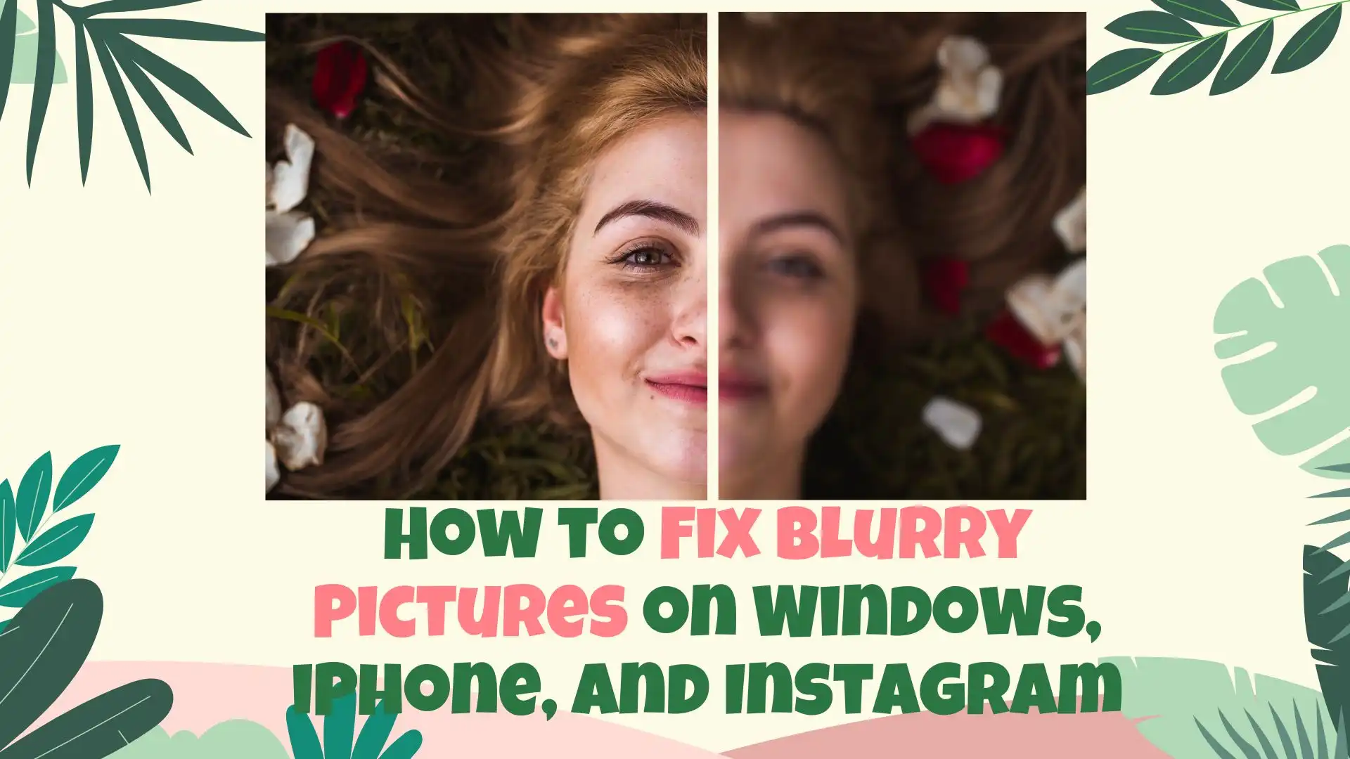 how to fix blurry pictures poster