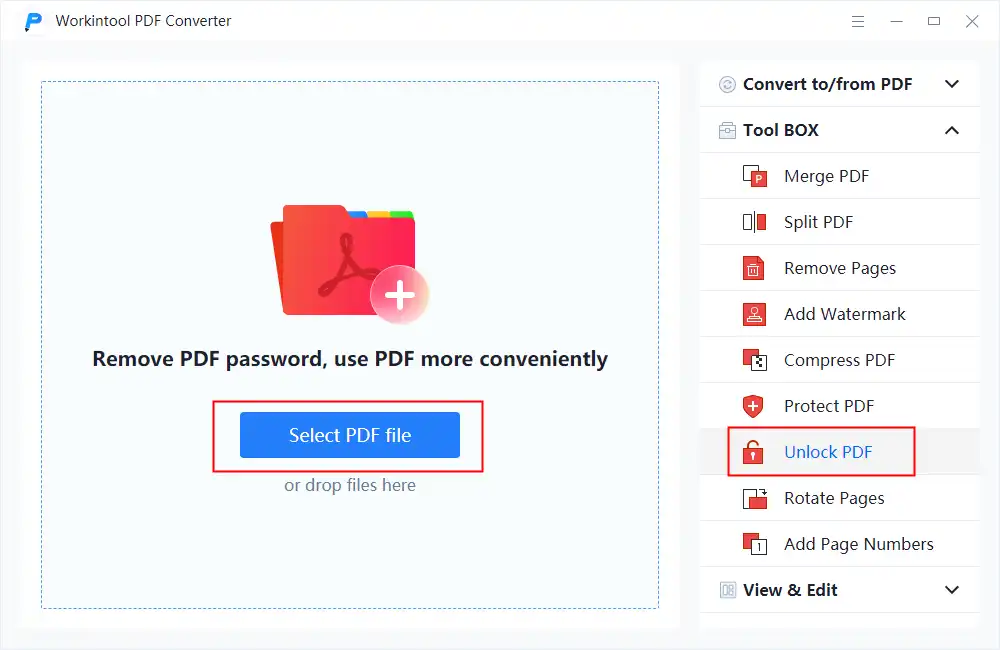 unlock the pdf