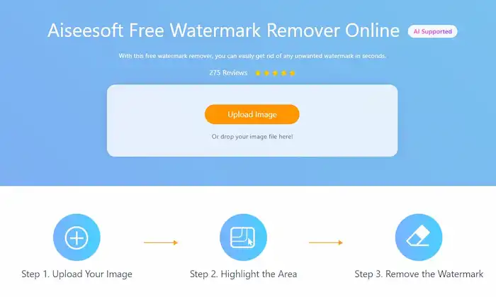 aiseesoft watermark remover online