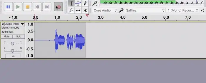 audacity recording