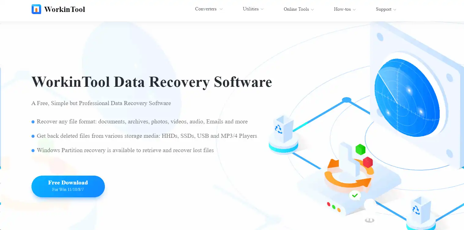 install workintool data recovery