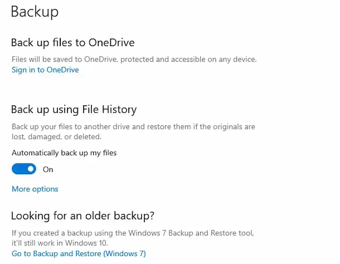 recover a deleted folder from backup