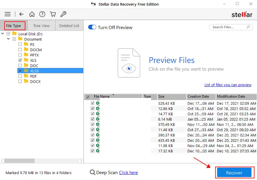 repair excel file stellar