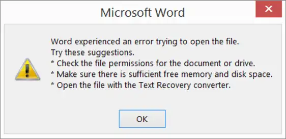 text recovery converter word
