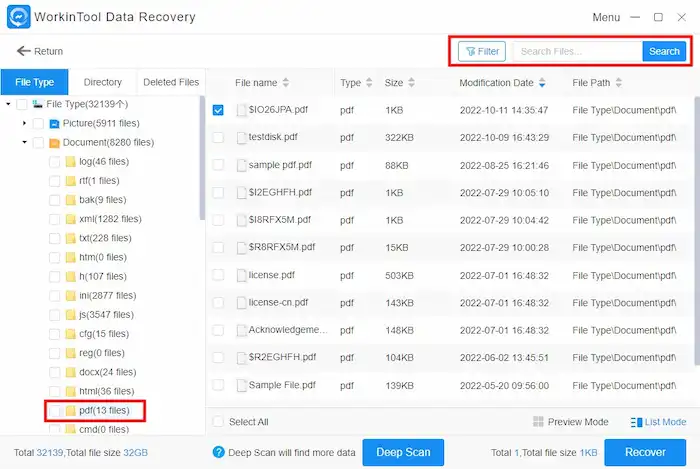 fix corrupted files