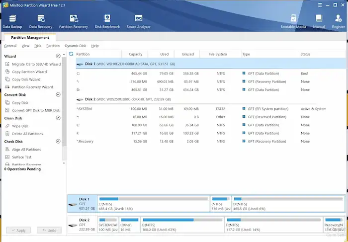 minitool partition wizard