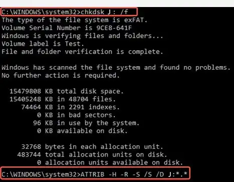 recover deleted files from usb with cmd
