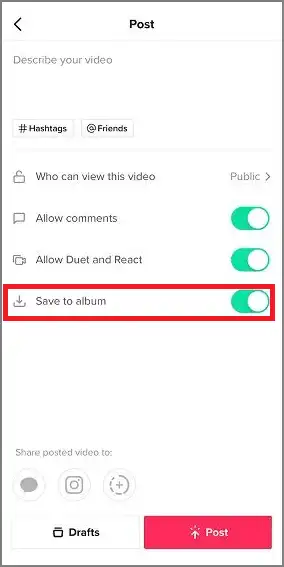 recover tiktok draft videos