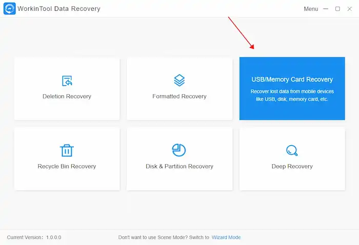 workintool usb and memory card recovery