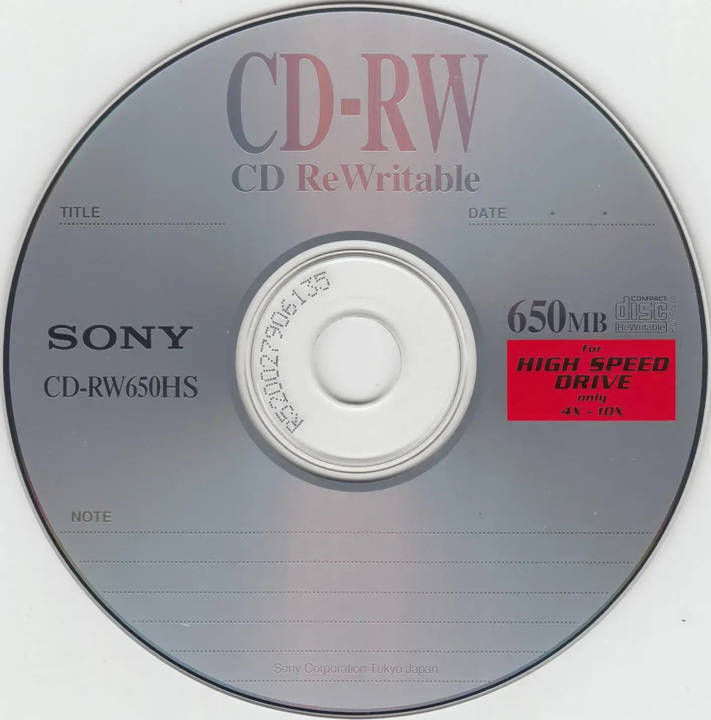 a picture of snoy cd rw