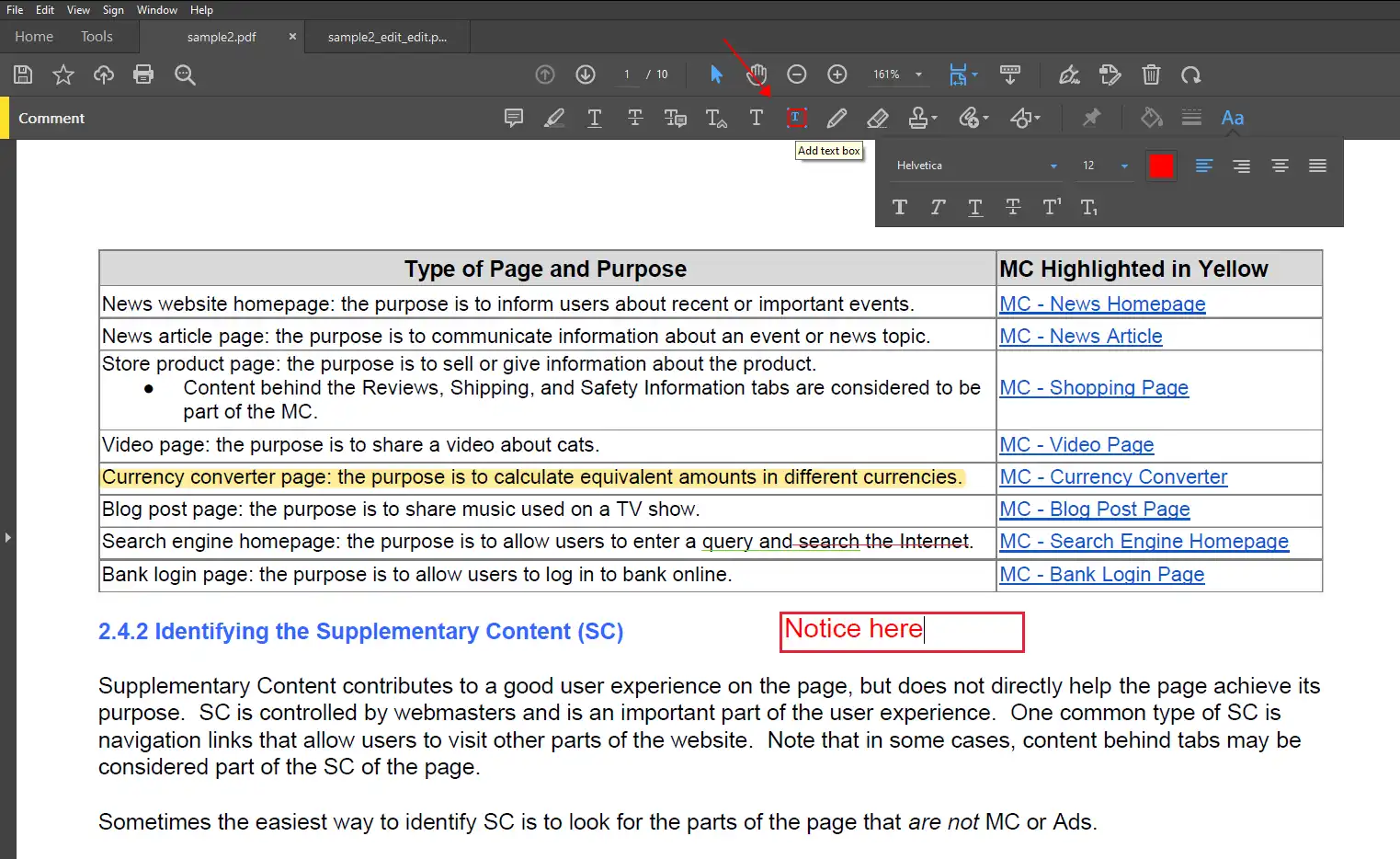 add text box to pdf with adobe