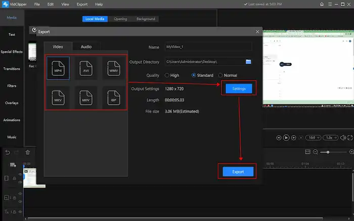 export an edited zoom recording