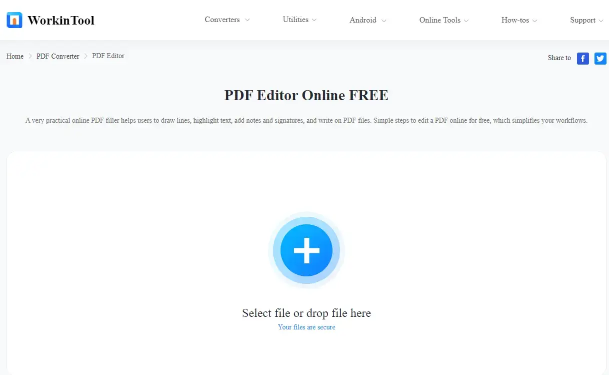 how to change pdf page order in workintool online pdf converter 1