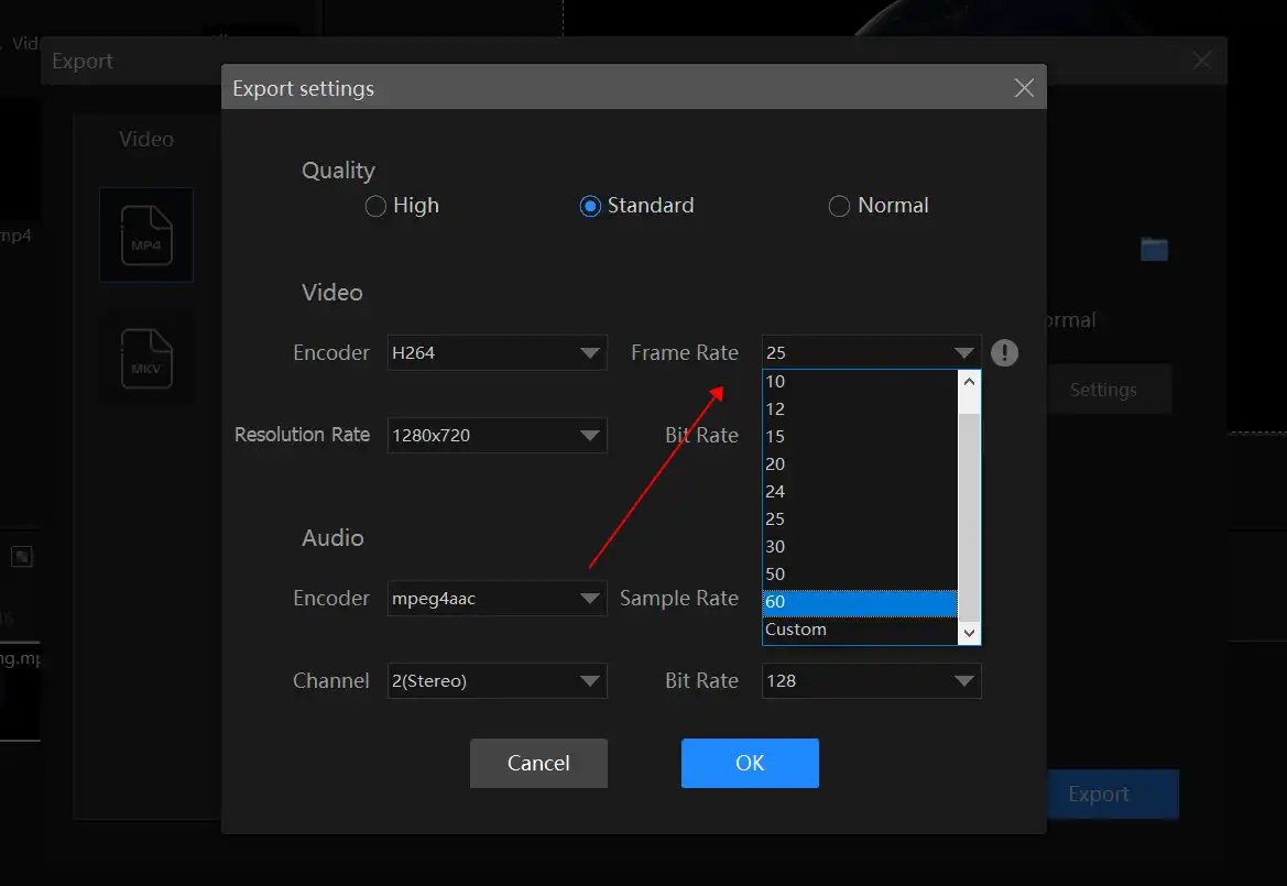 how to change video frame rate 4