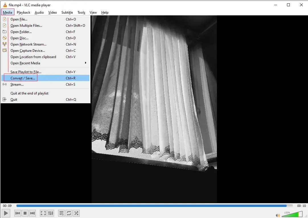 how to make a video black and white in vlc 2