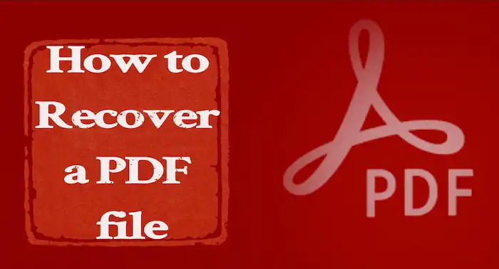 how to recover a pdf file