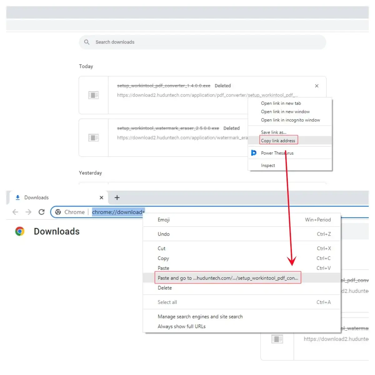 how to recover deleted downloads on google chrome by re-downloading it method 2