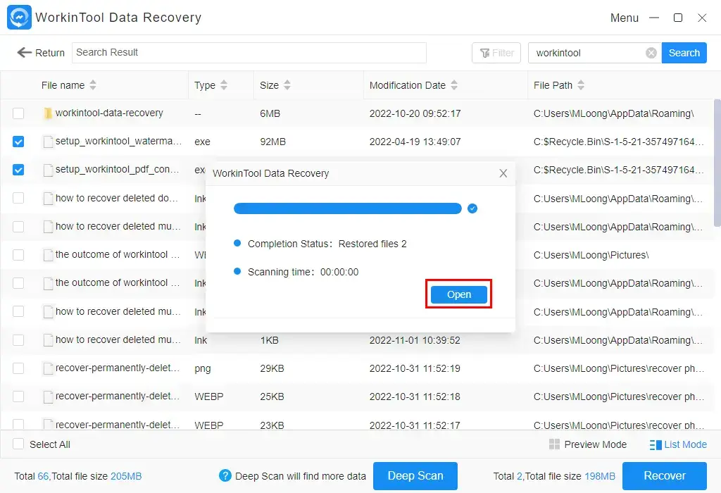 how to recover deleted downloads on google chrome by workintool data recovery 3