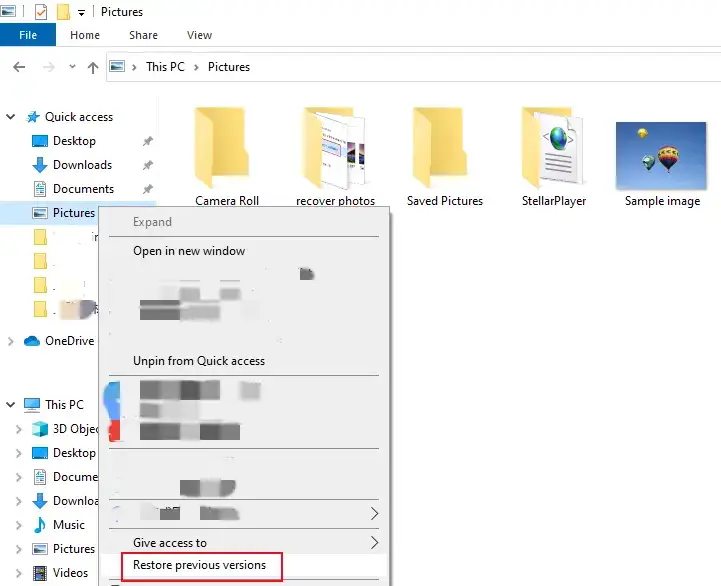 how to recover deleted files by date by restore previous versions 1