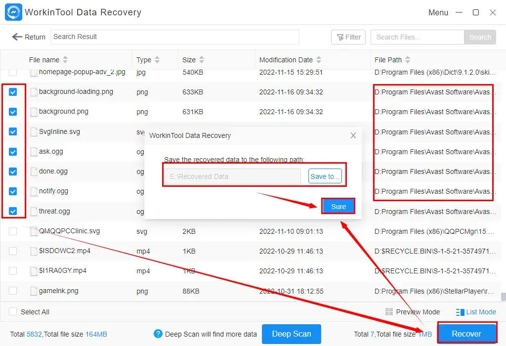 how to recover deleted files from antivirus by workintool data recovery 2
