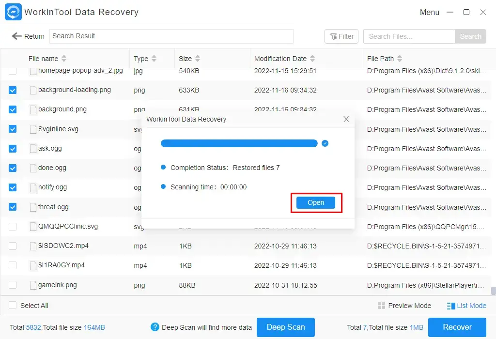 how to recover deleted files from antivirus by workintool data recovery 3
