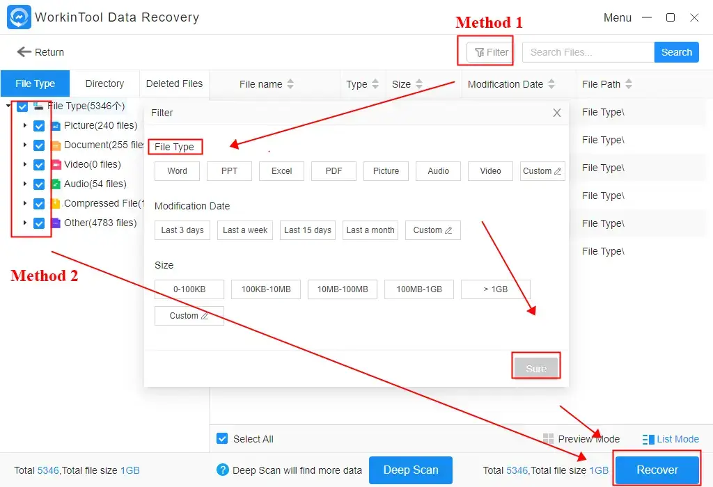 how to recover deleted files from google chrome with workintool data recovery 1